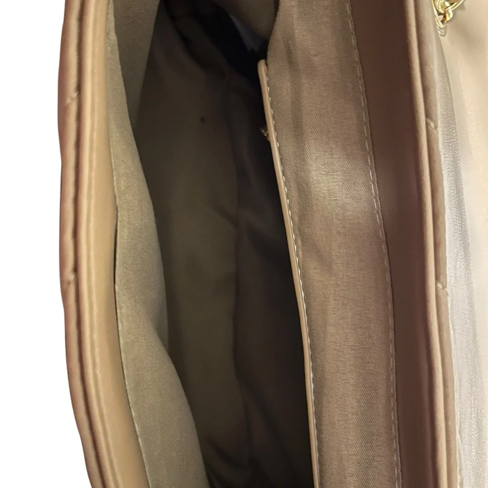 Valentino Orlandi Beige Quilted Shoulder Bag